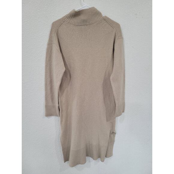 Rails Women's Mila Tie Waist Turtleneck Sweater Dress in Oatmeal size Large #13 - Picture 3 of 7
